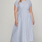 STRIPED BLUE POCKET DRESS