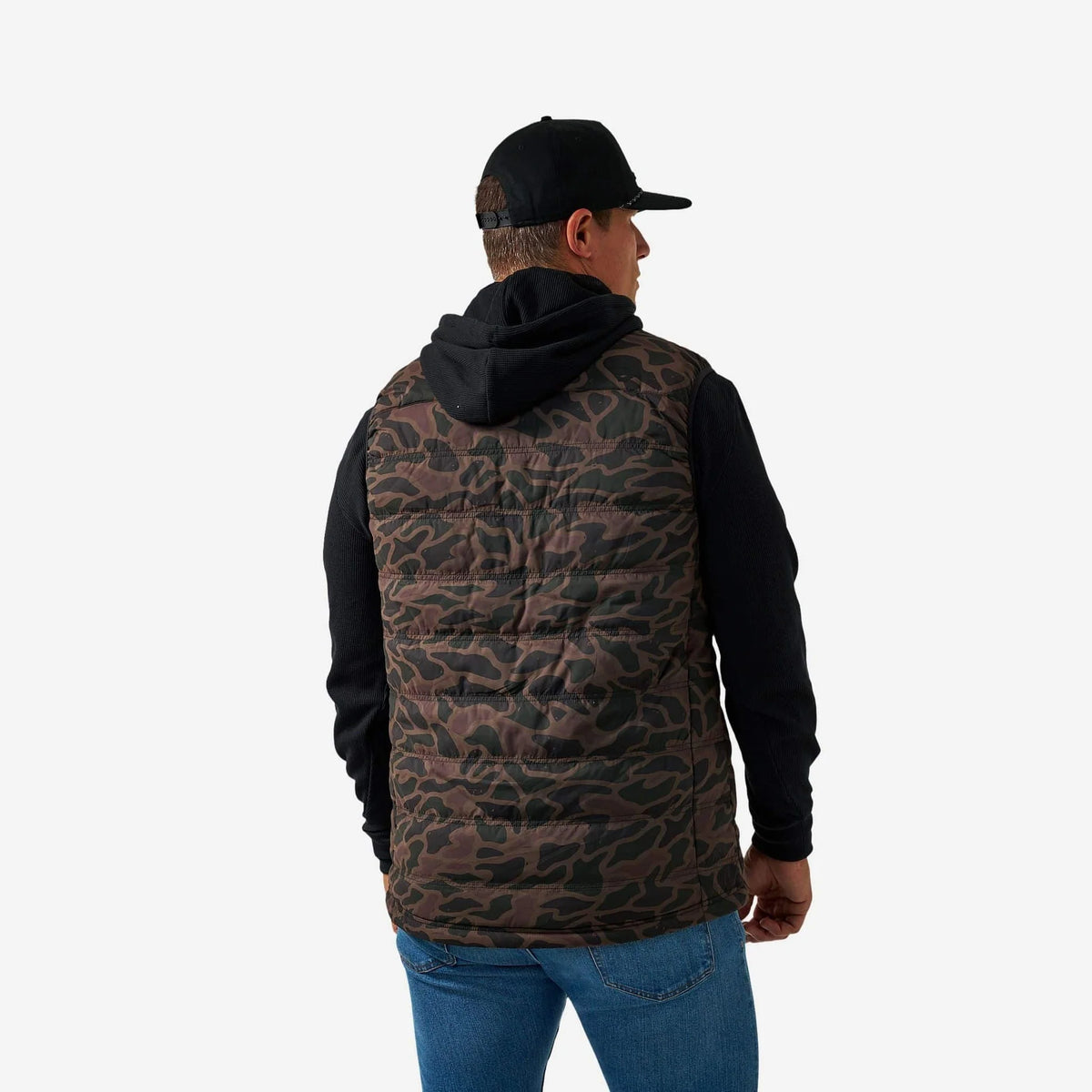 PUFFER VEST BENDITA CAMO
