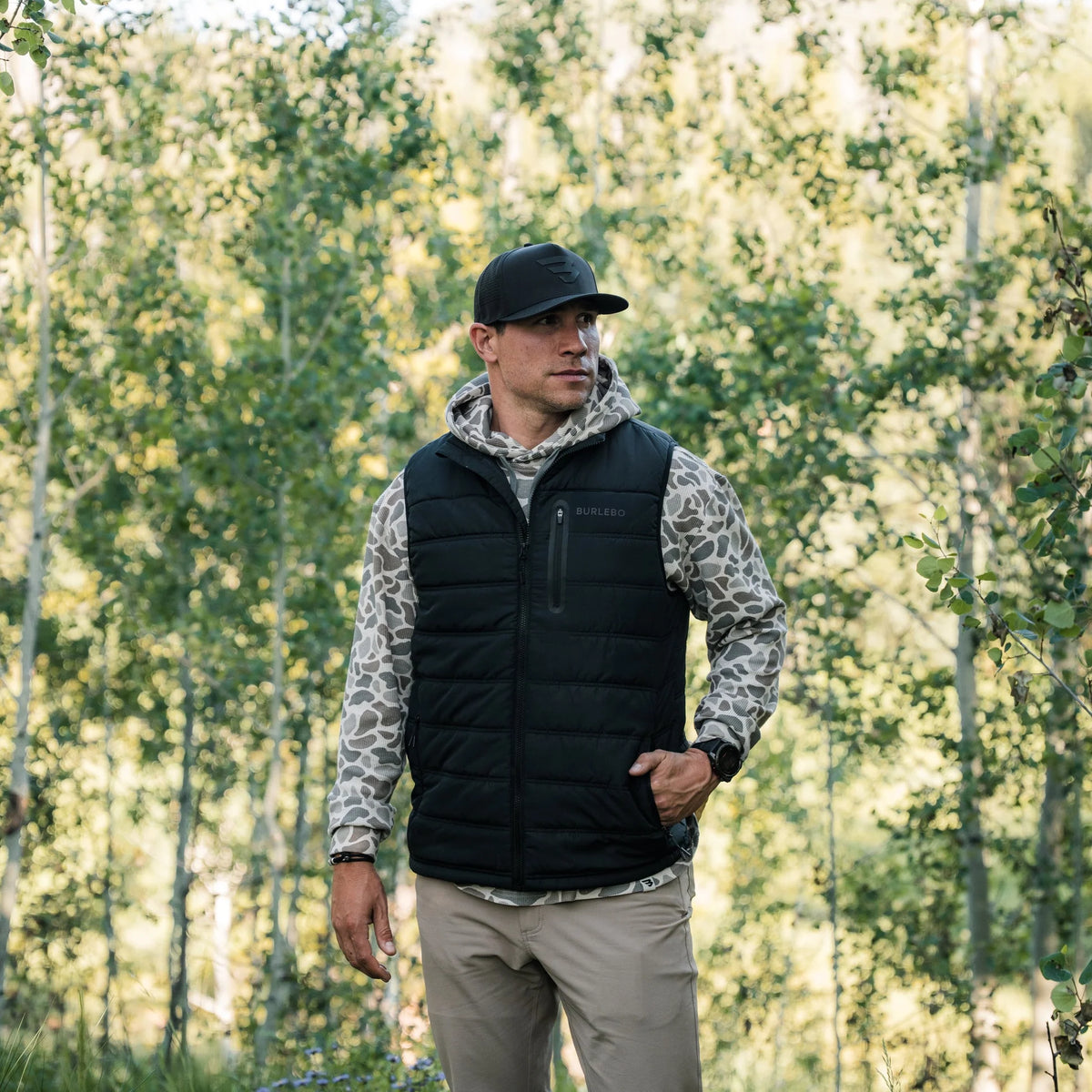 PUFFER VEST BLACK