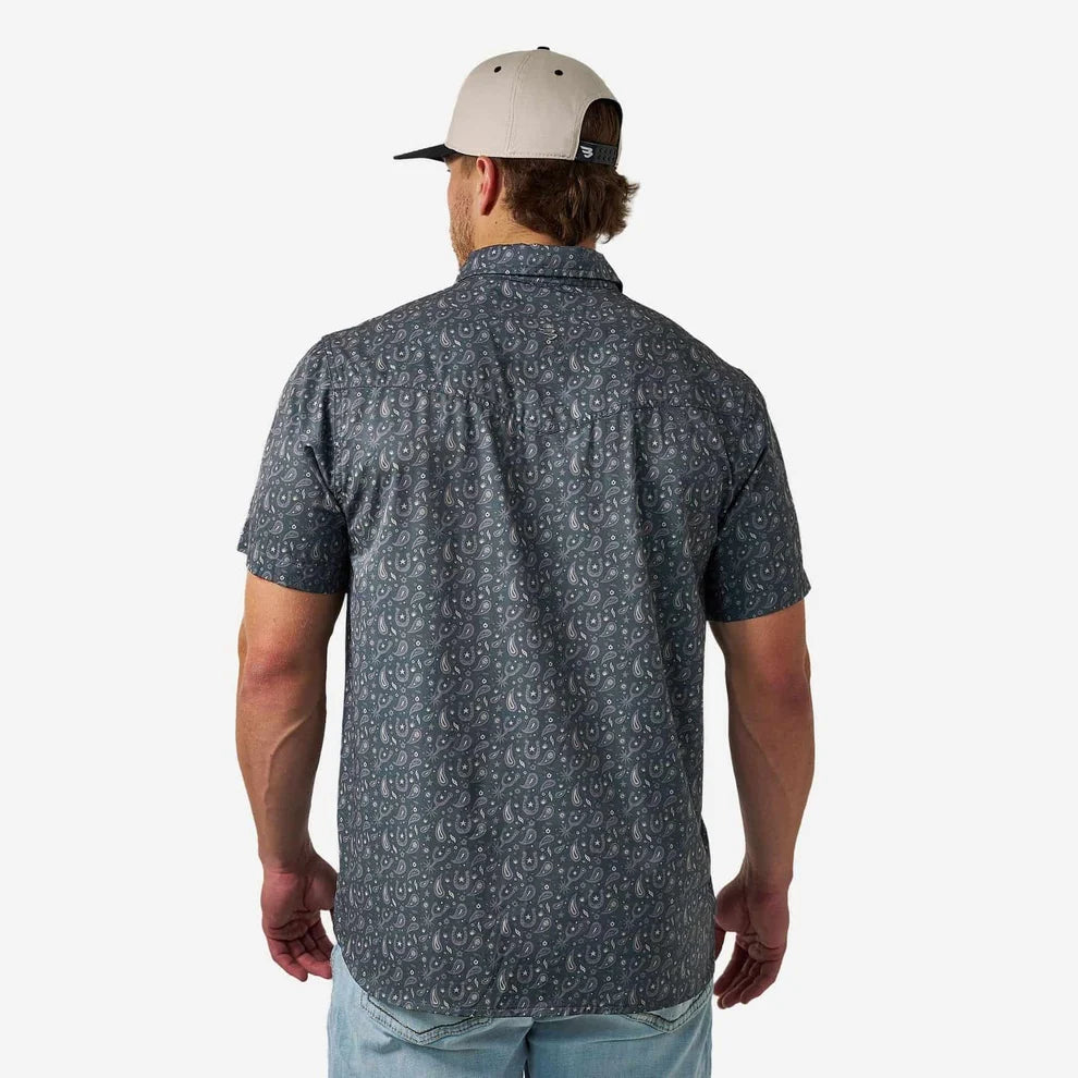 PERFORMANCE WESTERN SHIRT PAISLEY SPURS