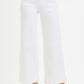 TUMMY CONTROL HI-RISE CROP WIDE WHITE JEAN