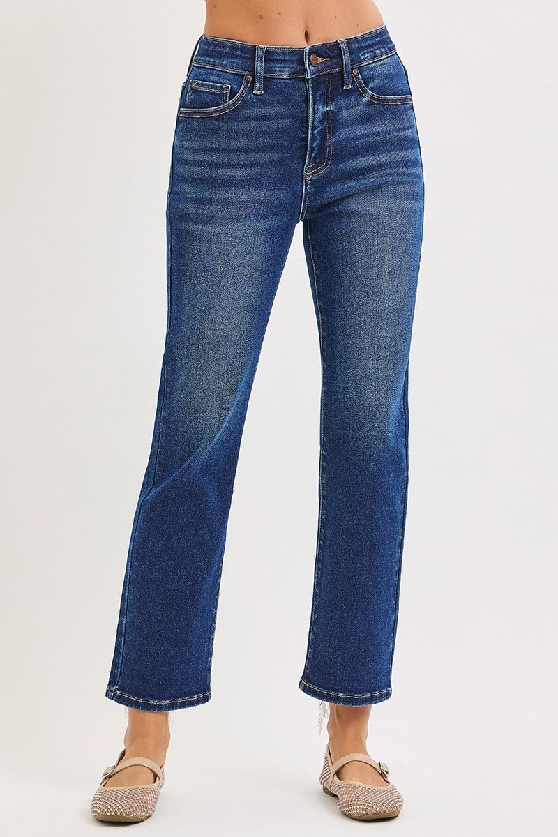 TUMMY CONTROL HI-RISE CROP STRAIGHT JEAN