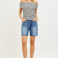 TUMMY CONTROL HI-RISE RAW HEM SHORTS