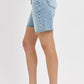 LIGHT TUMMY CONTROL HI-RISE RAW HEM SHORTS
