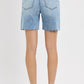 LIGHT TUMMY CONTROL HI-RISE RAW HEM SHORTS