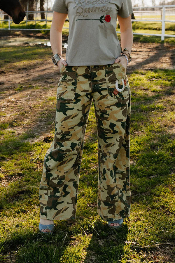 WILD ROSE CAMO JEANS