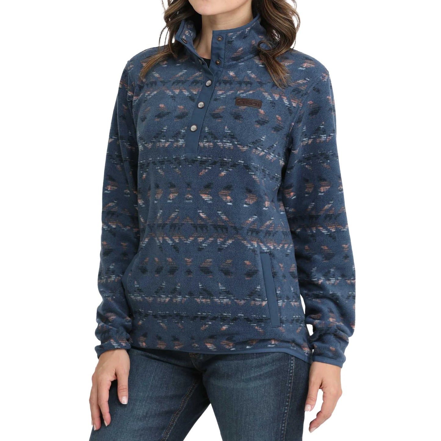WMNS BLUE POLAR FLEECE PULLOVER