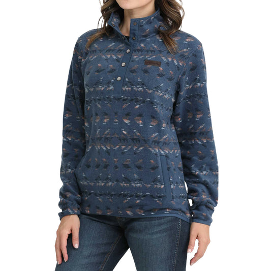 WMNS BLUE POLAR FLEECE PULLOVER