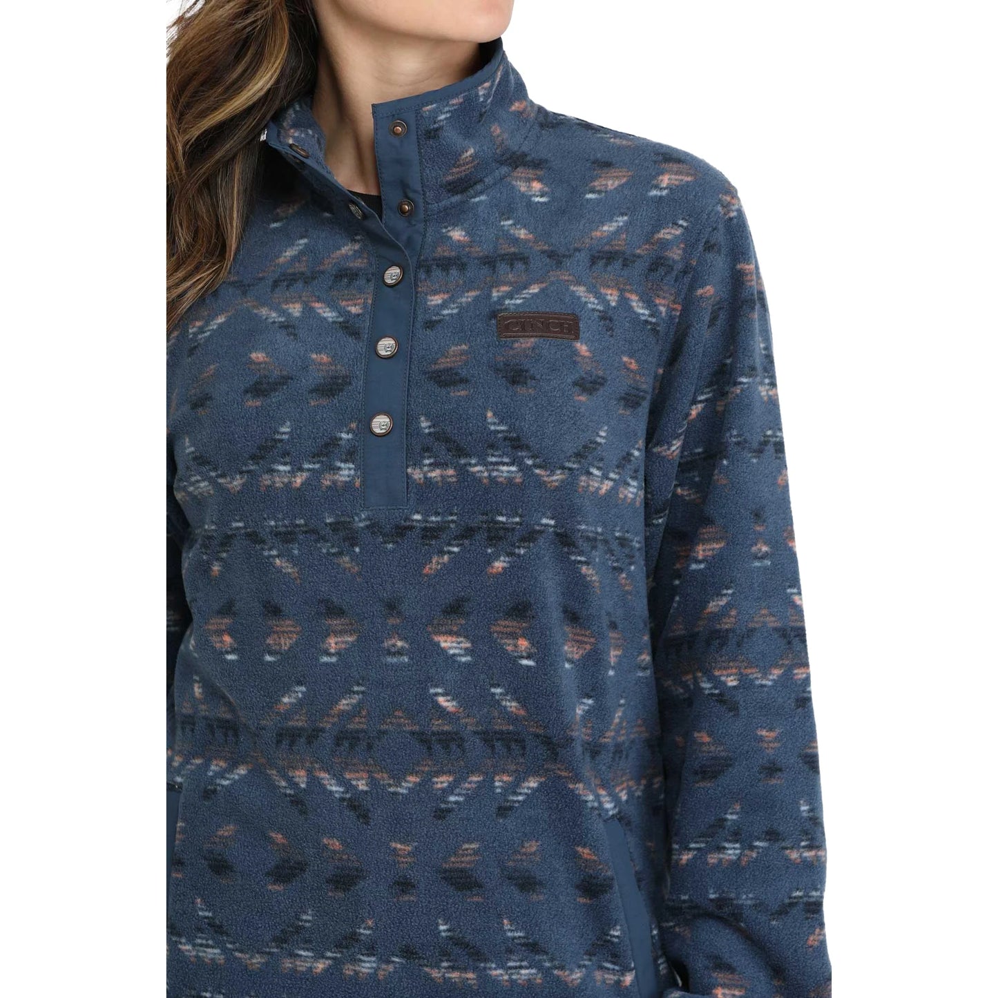 WMNS BLUE POLAR FLEECE PULLOVER