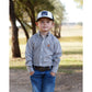 INFANT / TODDLER / BOYS WHITE PRINT LS