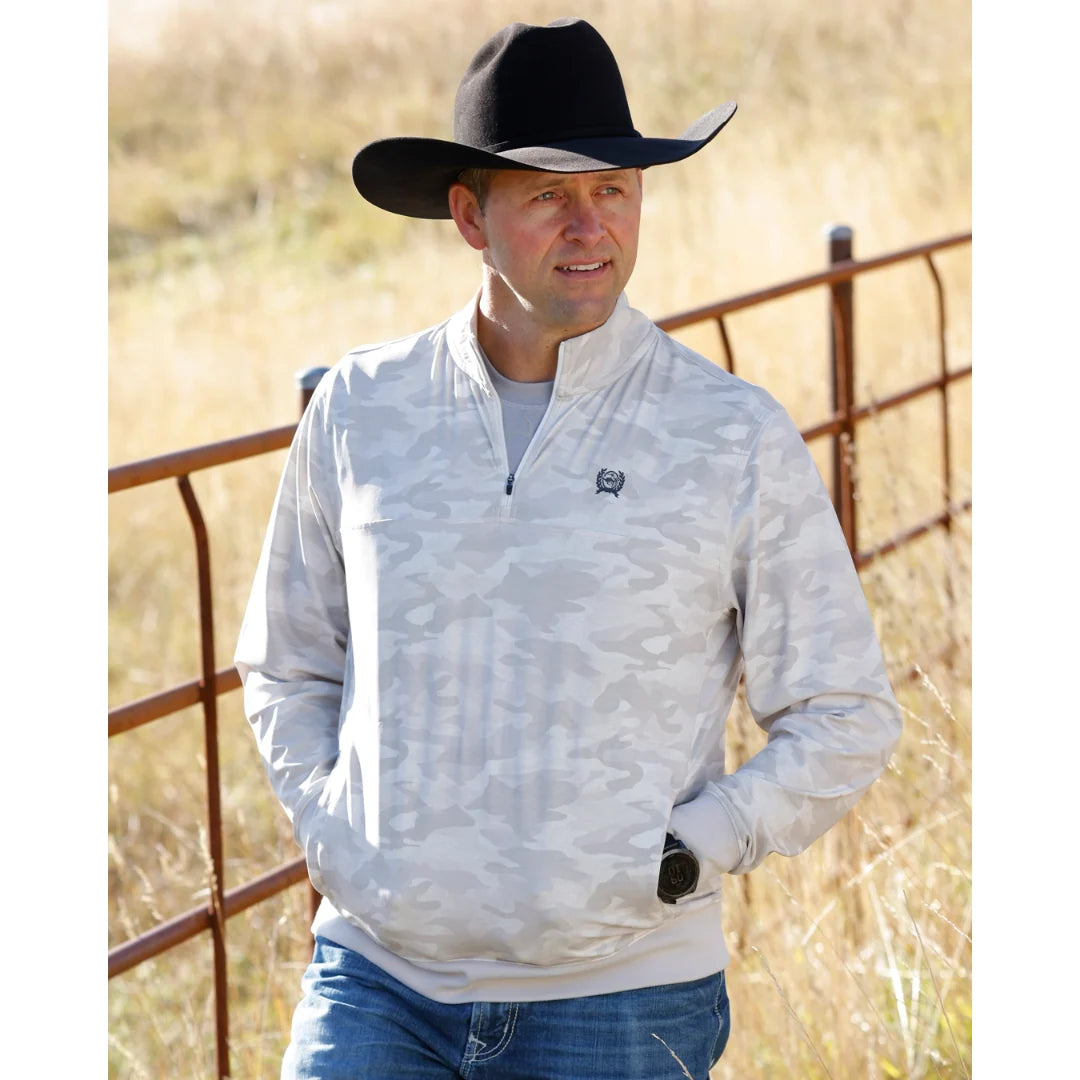 CINCH GRY 1/4 ZIP UP