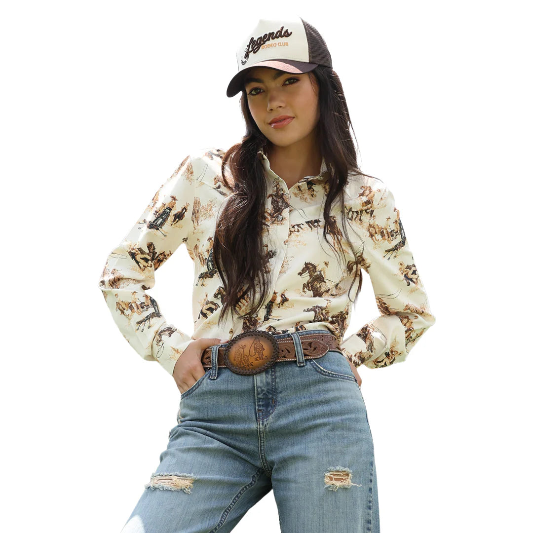 WMS CREAM LS SHIRT