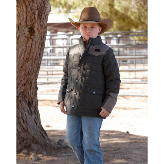 BOY GREEN QUILTED JACKET