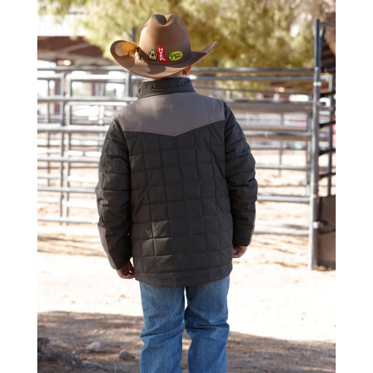 BOY GREEN QUILTED JACKET