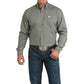 CINCH MN OLIVE PLAID LS