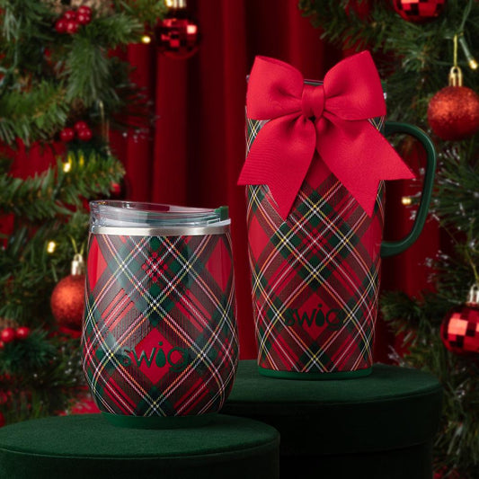 CHRISTMAS PLAID WINE 12OZ