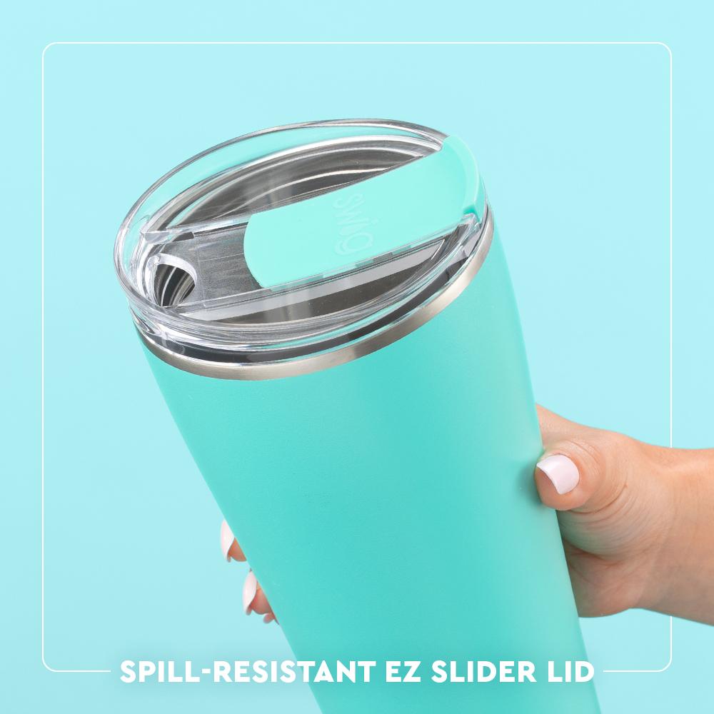 SADDLE COGNAC STITCH 32OZ TUMBLER