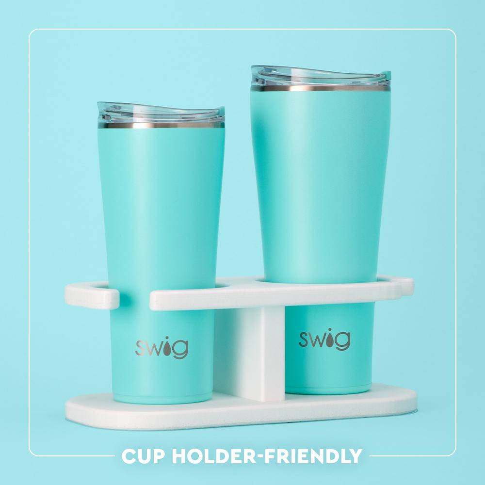 SADDLE COGNAC STITCH 32OZ TUMBLER