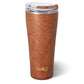 SADDLE COGNAC STITCH 32OZ TUMBLER