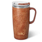 SADDLE COGNAC STITCH 22oz TUMBLER
