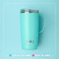 SADDLE COGNAC STITCH 22oz TUMBLER