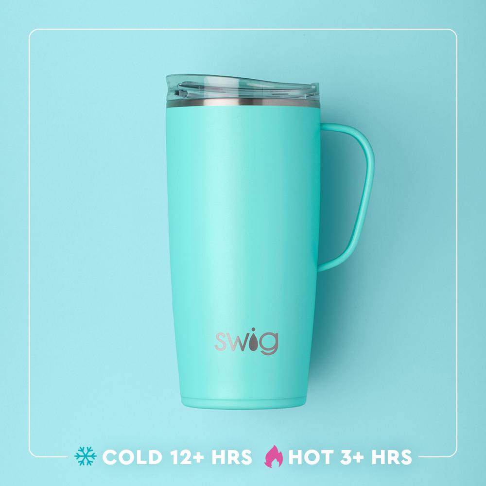 SADDLE COGNAC STITCH 22oz TUMBLER
