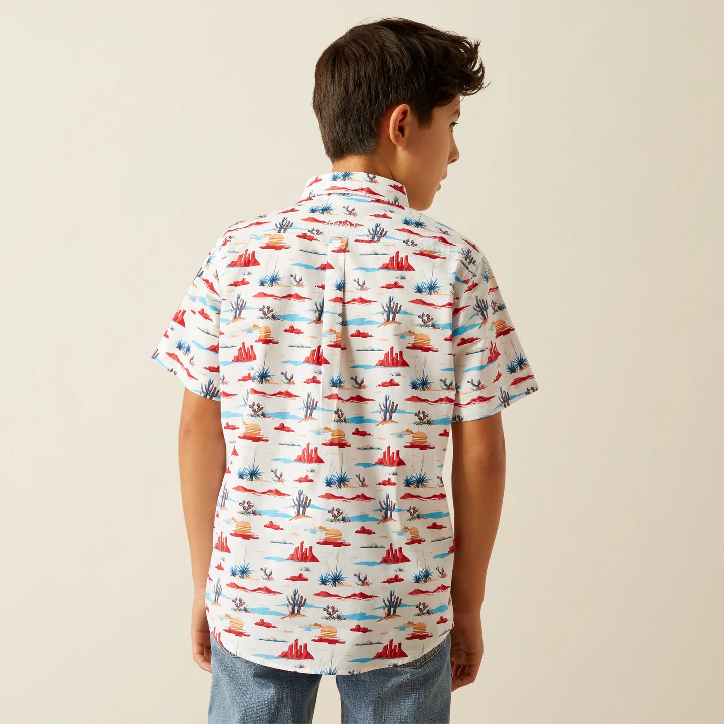 ARIAT BOYS SCOUT WHITE SS