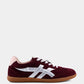 SASHA BURGUNDY SUEDE SNEAKER