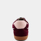 SASHA BURGUNDY SUEDE SNEAKER