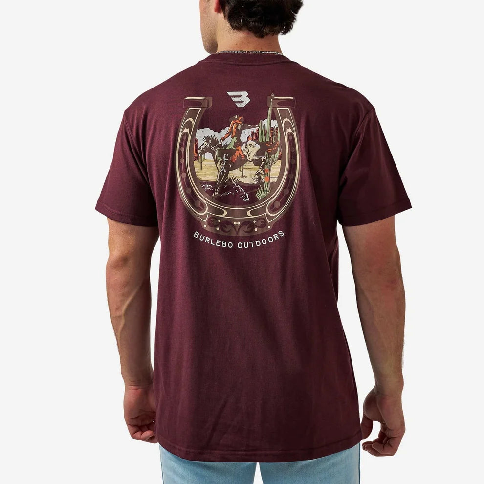 HORSESHOE MAROON SS