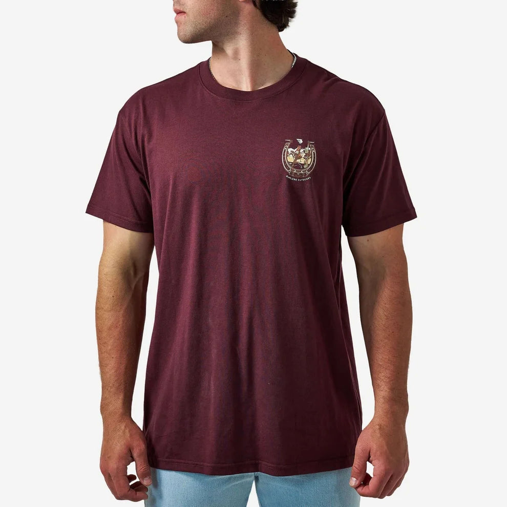 HORSESHOE MAROON SS
