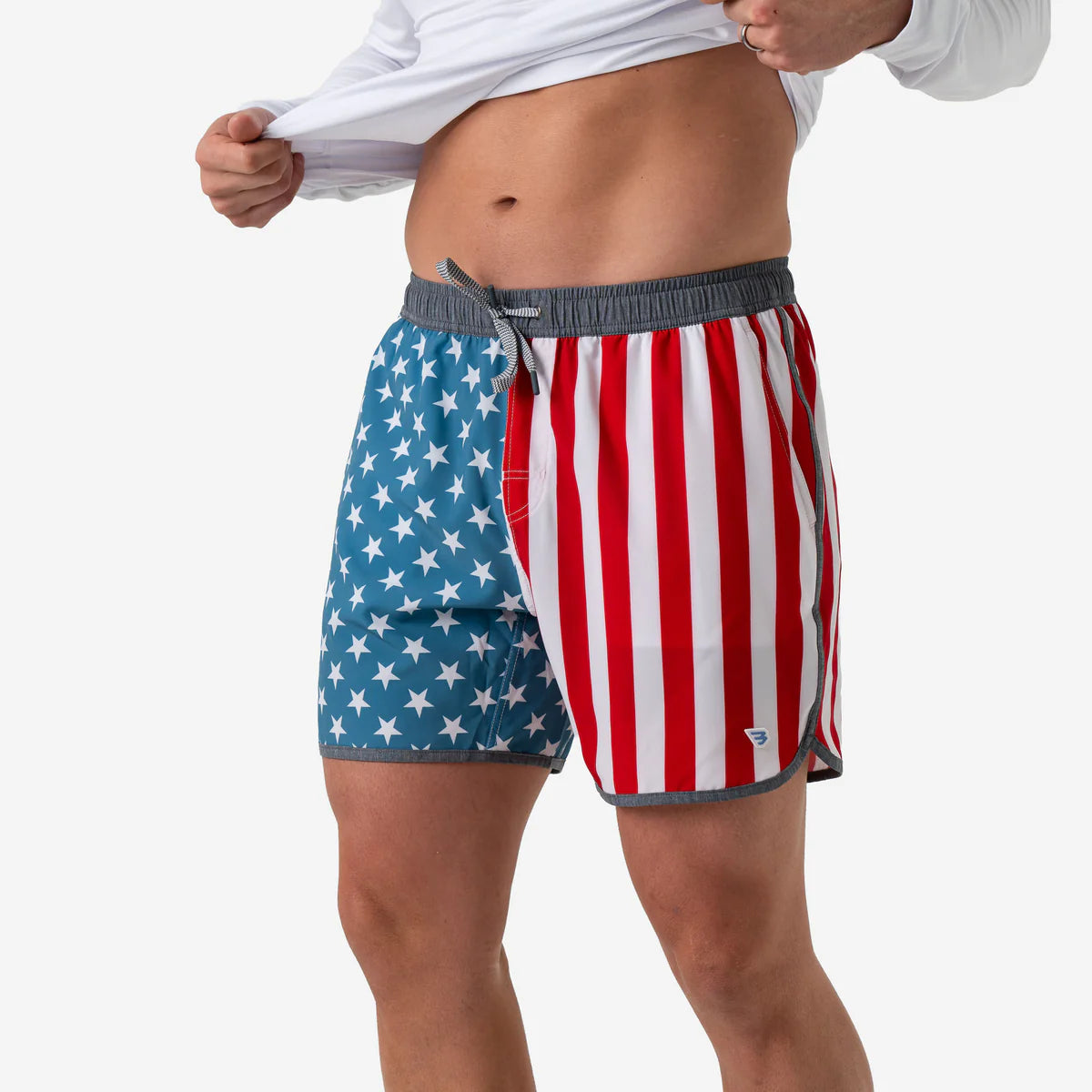 SWIM TRUNK THROWBACK USA