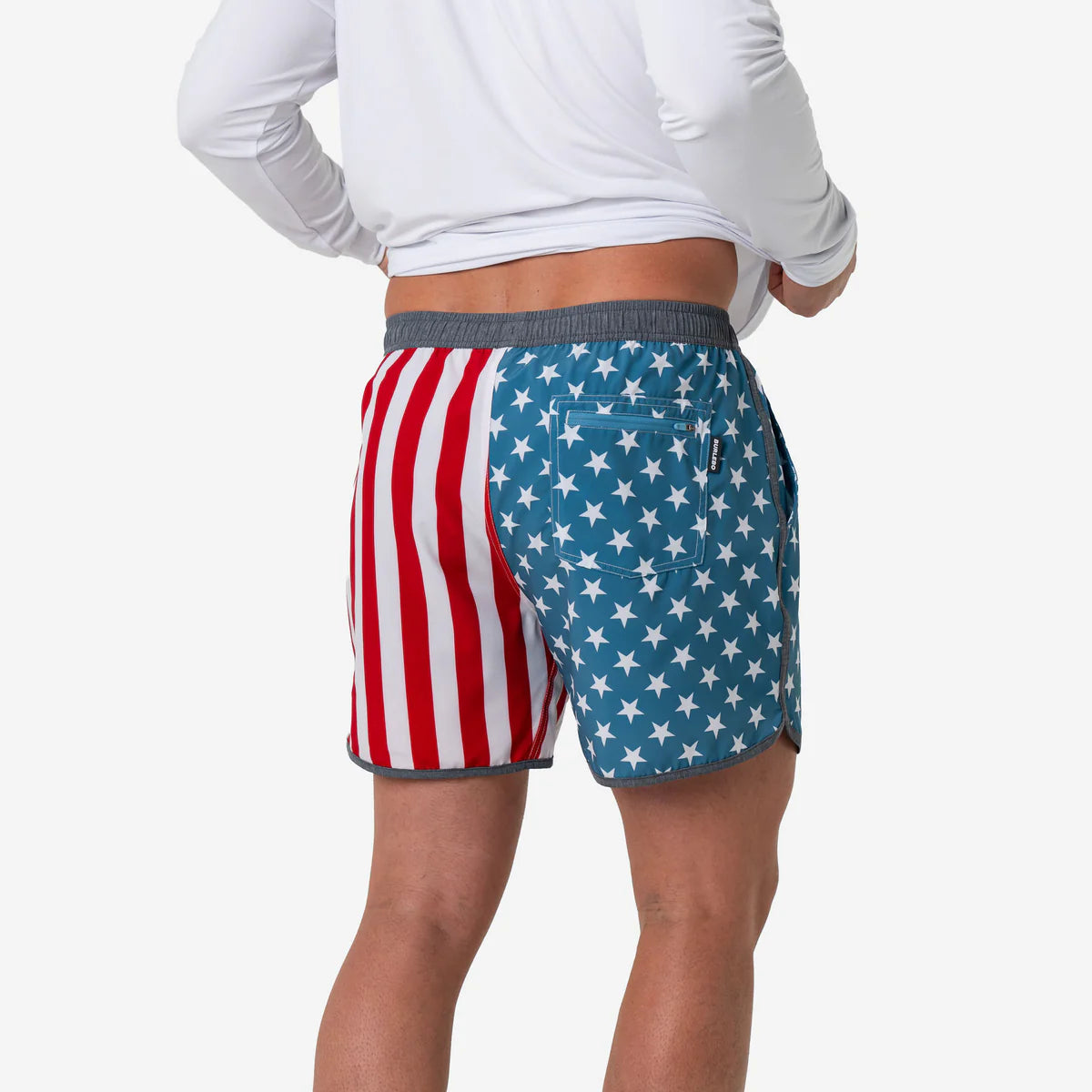 SWIM TRUNK THROWBACK USA