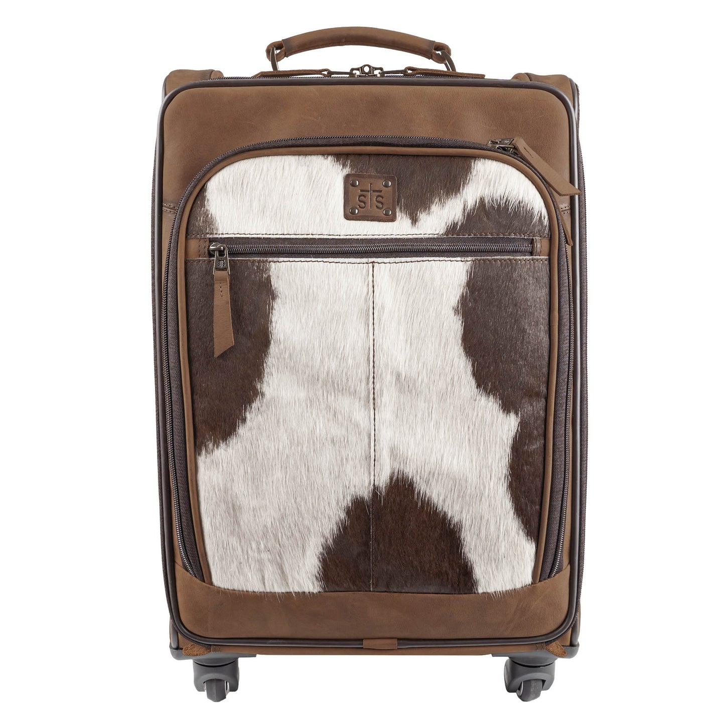 COWHIDE ROLLING BAG