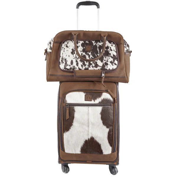 COWHIDE ROLLING BAG