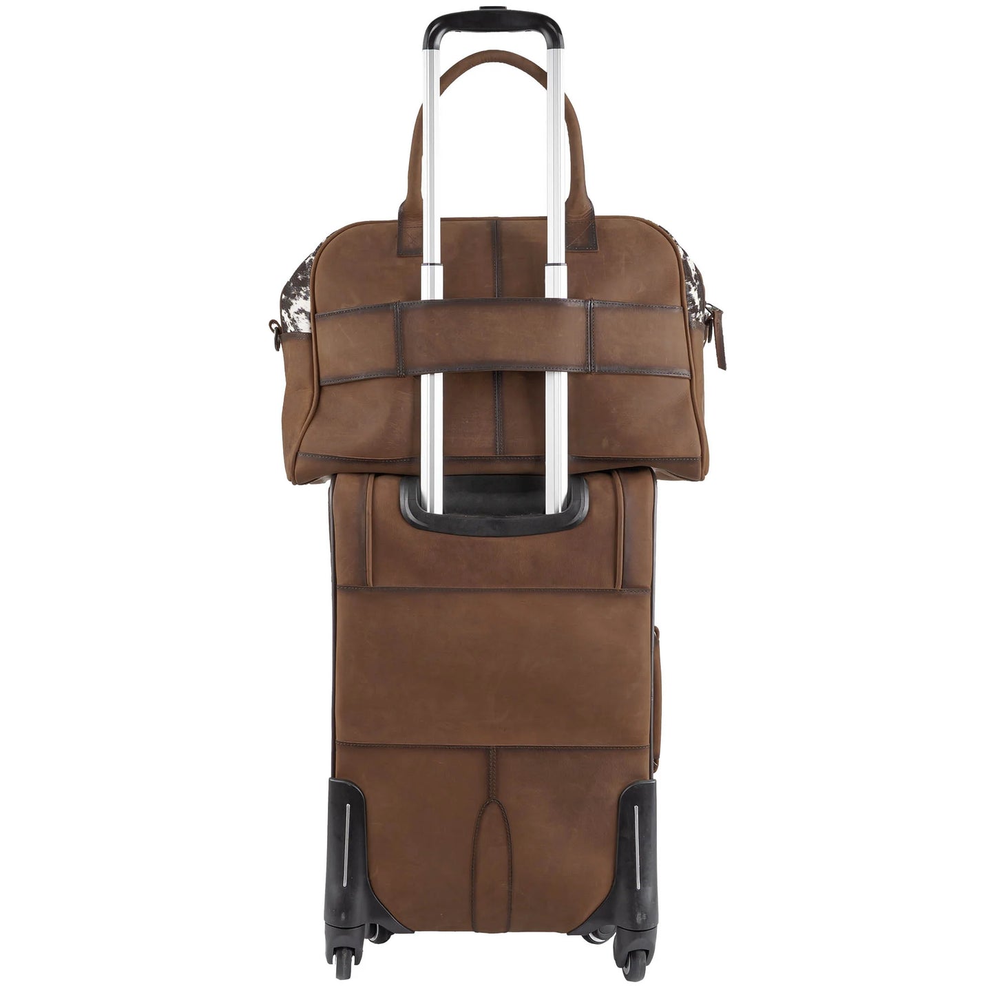 COWHIDE ROLLING BAG