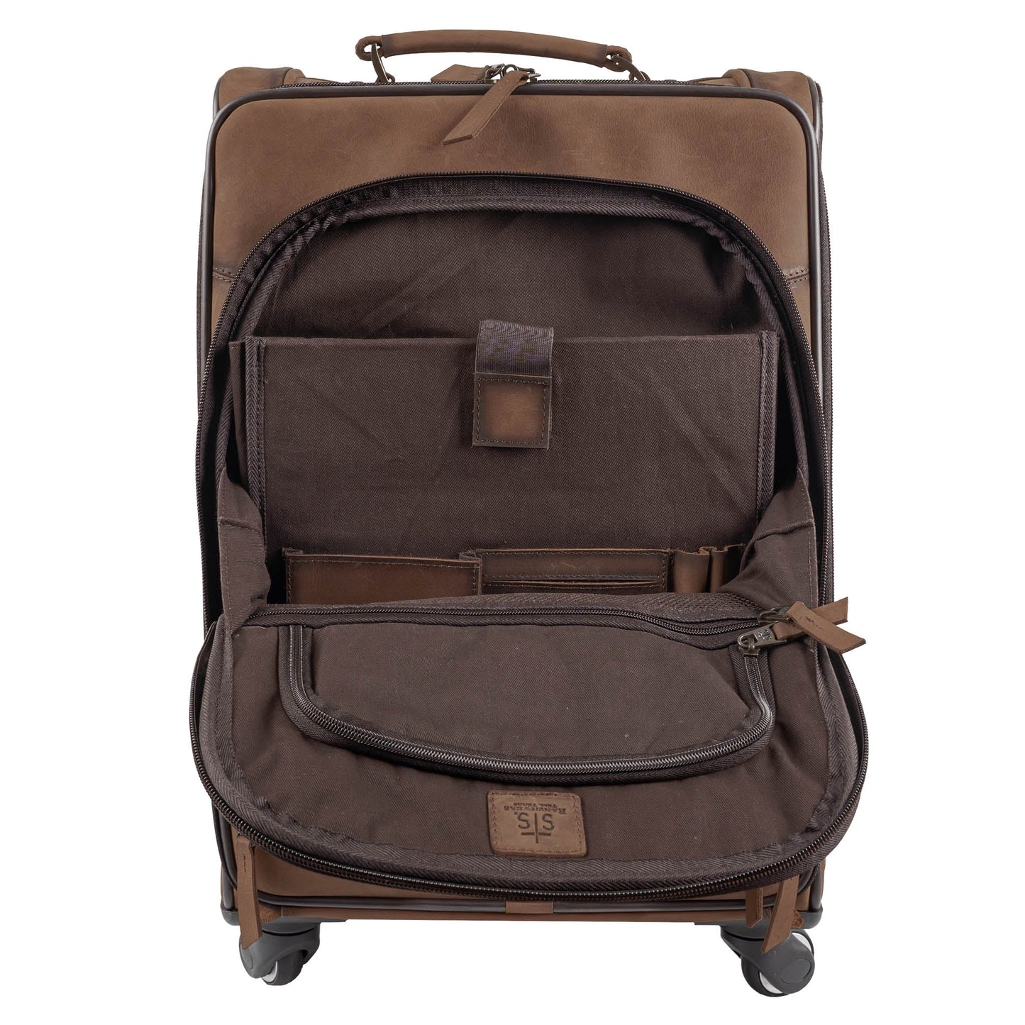 COWHIDE ROLLING BAG