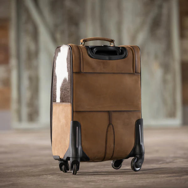 COWHIDE ROLLING BAG