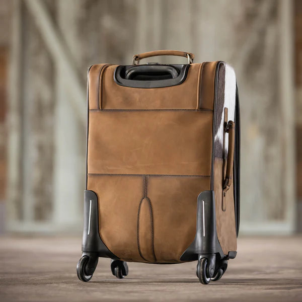 COWHIDE ROLLING BAG