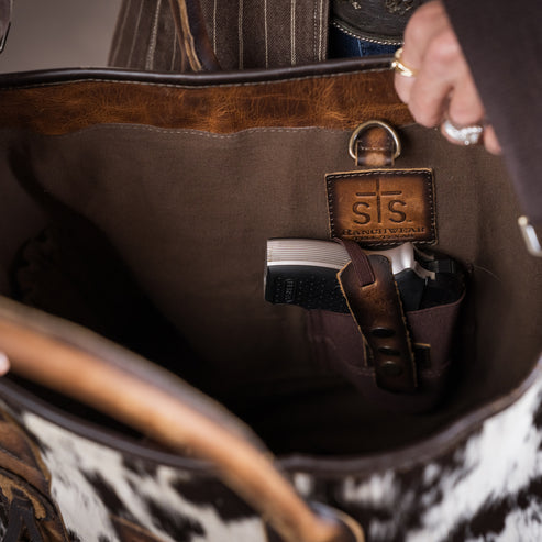 GUADALUPE COWHIDE ALL-IN TOTE