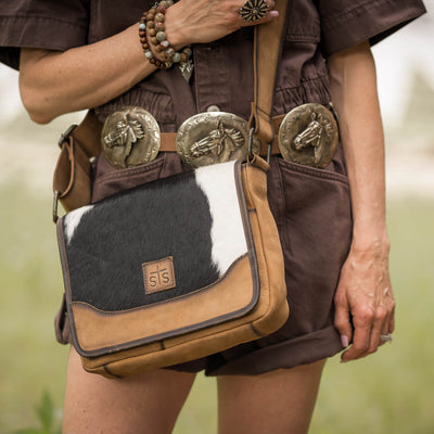 COWHIDE DELLA CROSSBODY