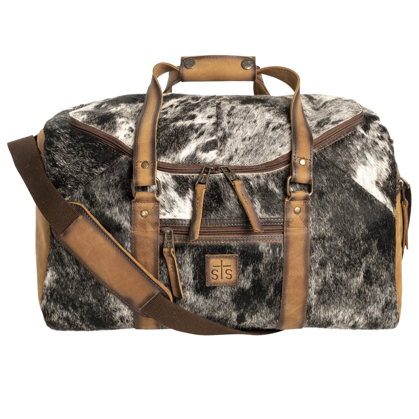 COWHIDE SMALL DUFFLE