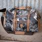 COWHIDE SMALL DUFFLE