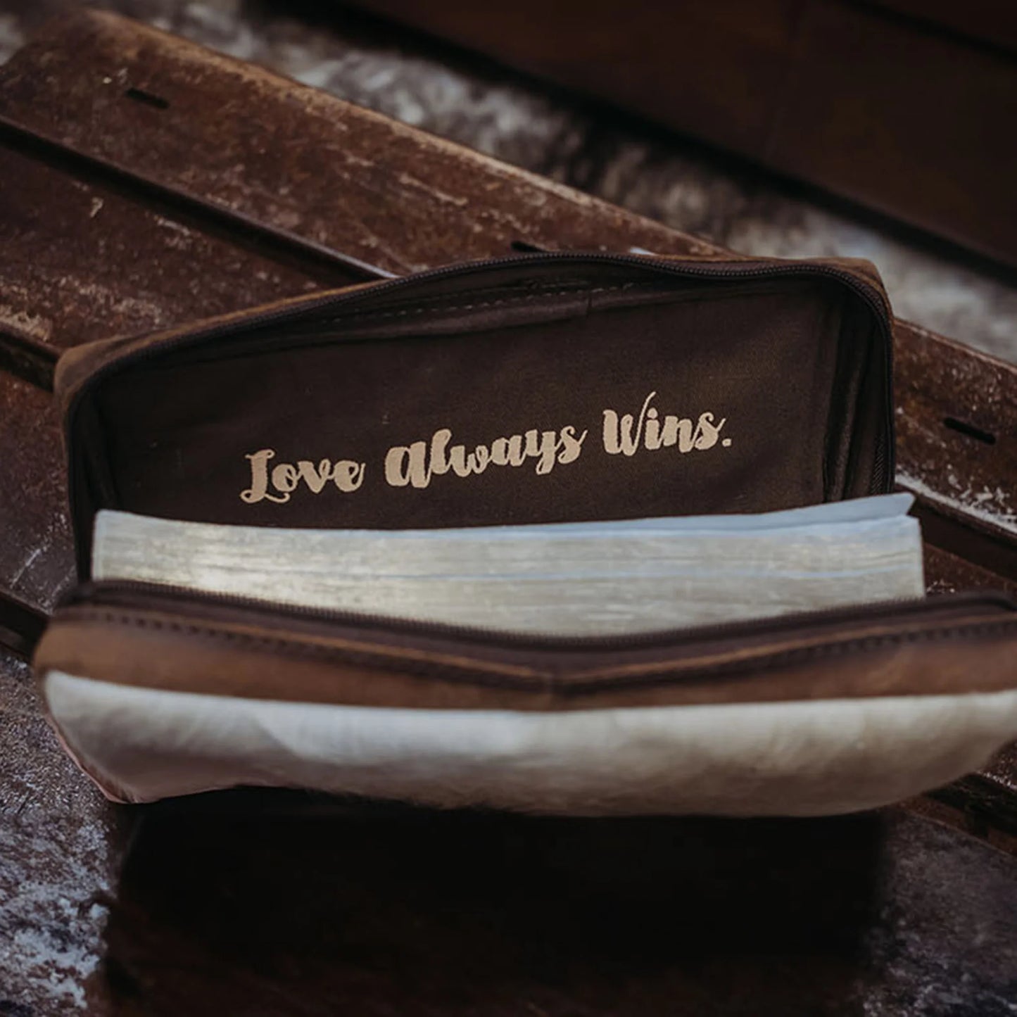 COWHIDE BIBLE COVER