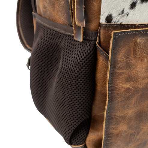 CAUDALUPE COWHIDE VALLEY BACKPACK