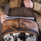 CAUDALUPE COWHIDE VALLEY BACKPACK