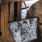 COWHIDE LAPTOP TOTE