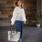 COWHIDE LAPTOP TOTE