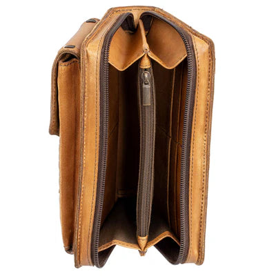 BANDERA TAN QUICKDRAW CROSSBODY WALLET