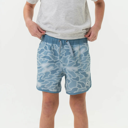 YOUTH SWIM TRUNK SEASIDE CAMO